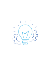 Lightbulb and cog icon